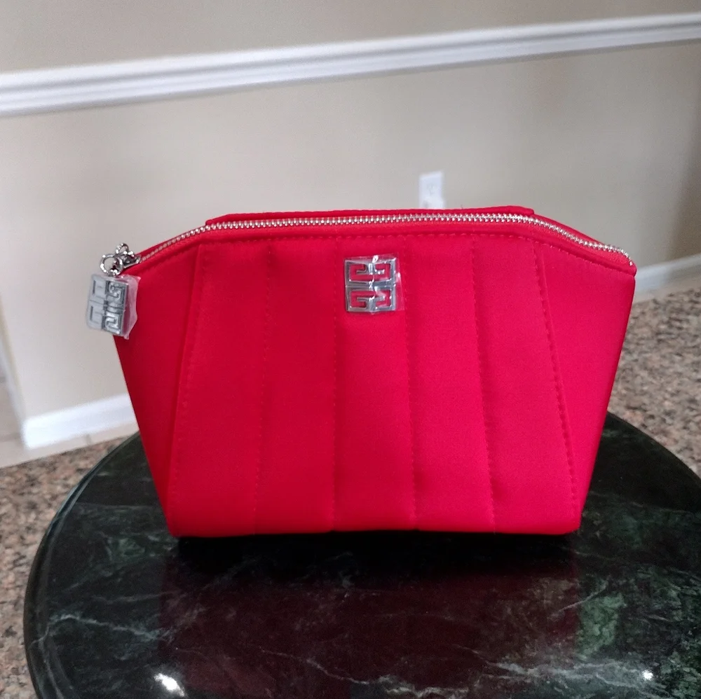 NWOT Givenchy Parfume Red Cosmetic bag